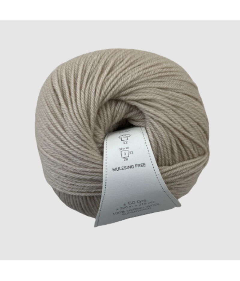 Fil à Tricoter 100g - 99% Laine Mérinos, 1% Lurex - Rose - Aiguilles 4 - Neuf